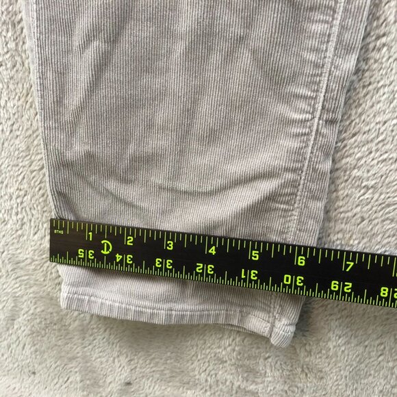 Adriano Goldschmied Womens Corduroy Pants Size 27R Stevie Slim Straight Gray - Picture 8 of 16